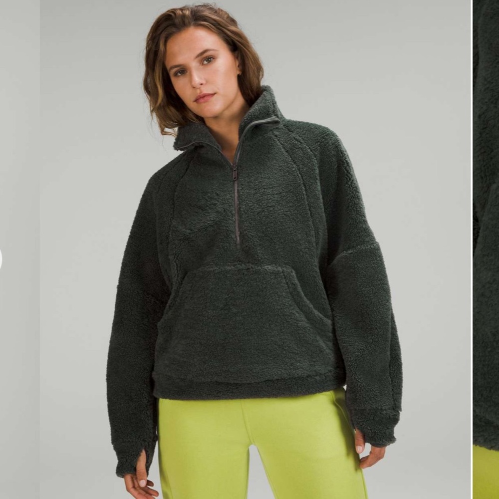 Lululemon Scuba Oversized Fleece Funnel-Neck Half-Zip
Smoked Spruce
